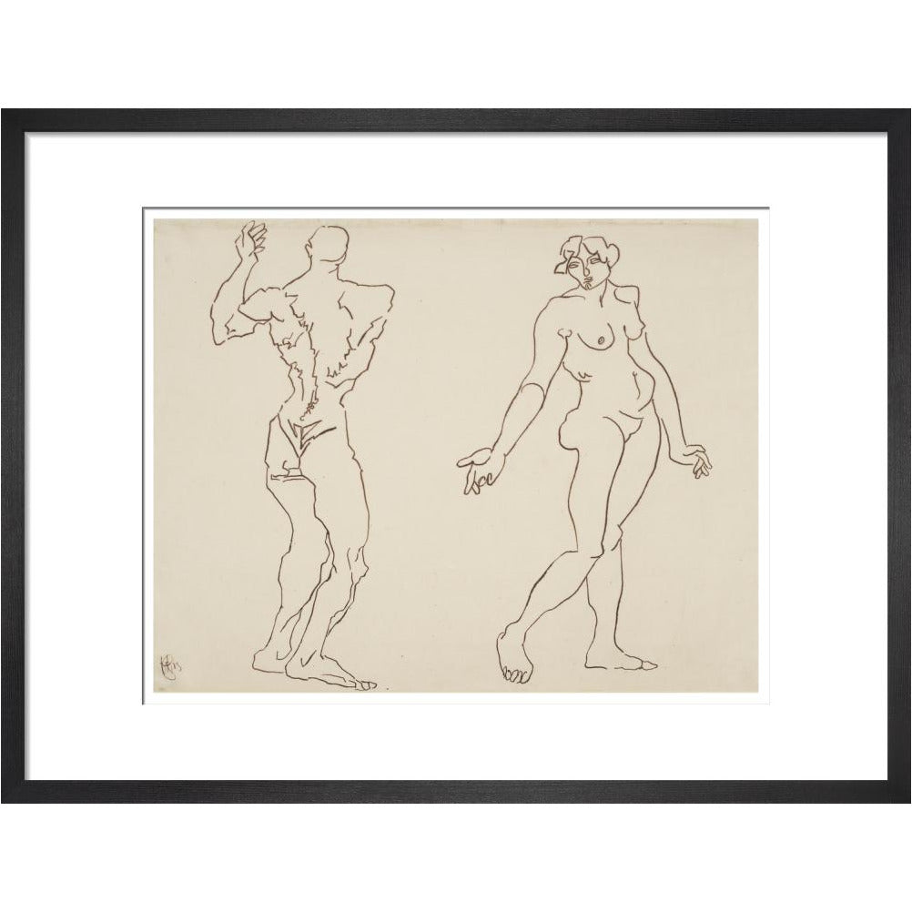 Male and female nude - Art print