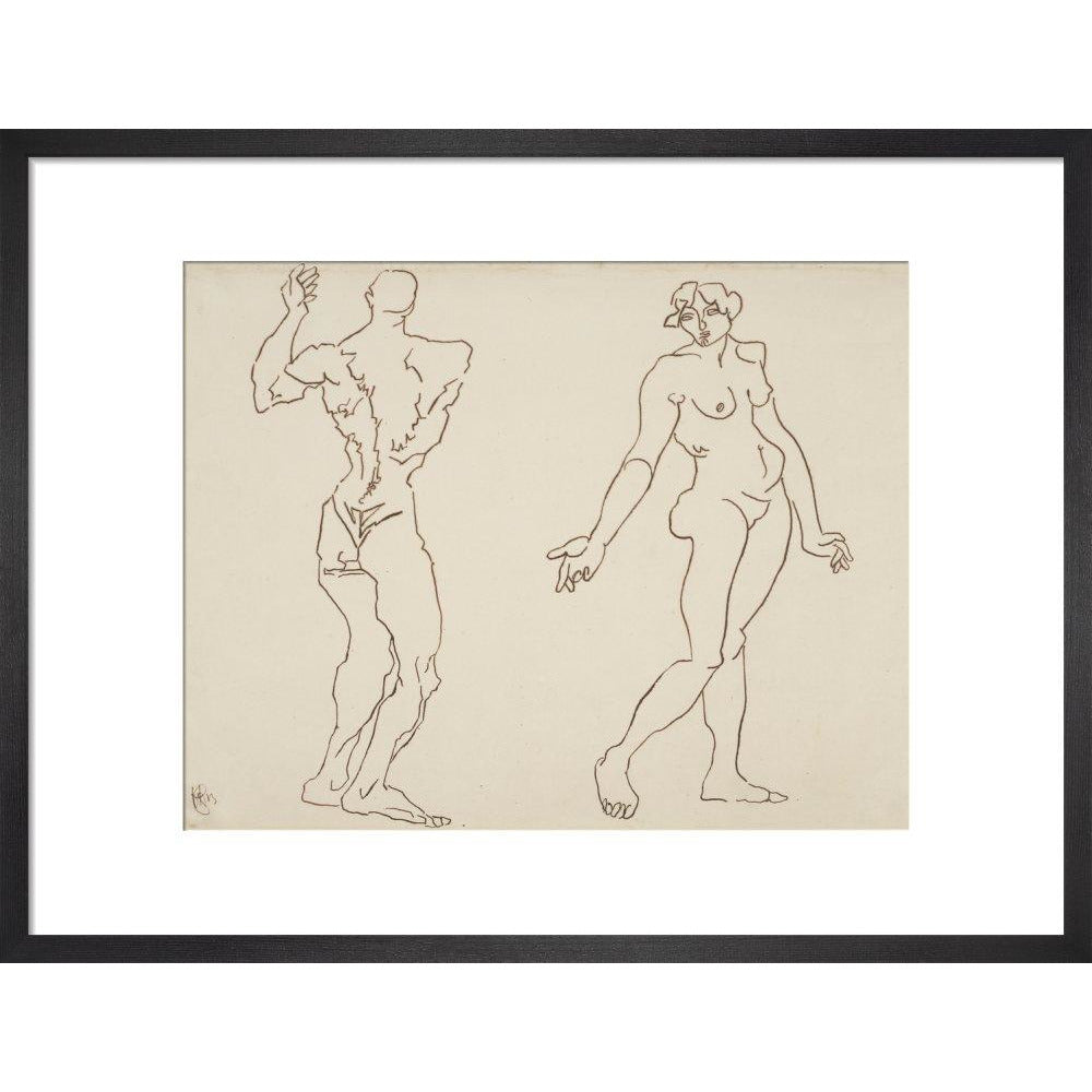 Male and female nude - Art print