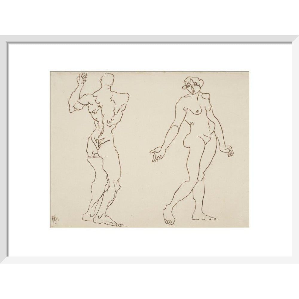 Male and female nude - Art print
