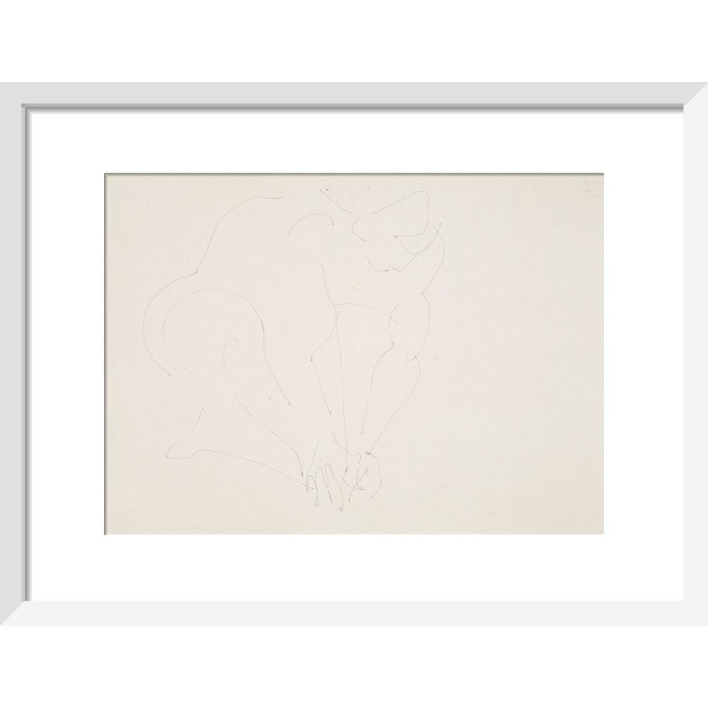 Crouching woman - Art print