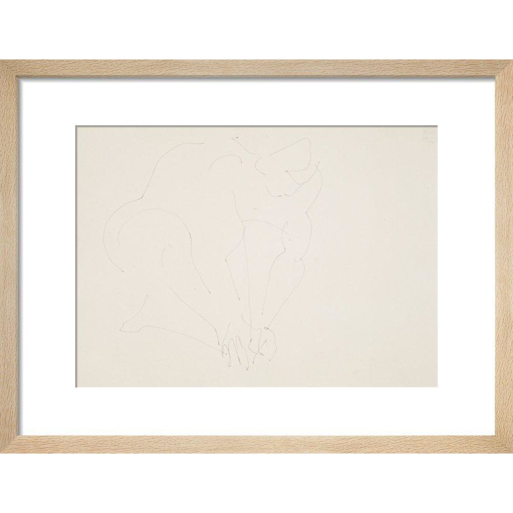 Crouching woman - Art print
