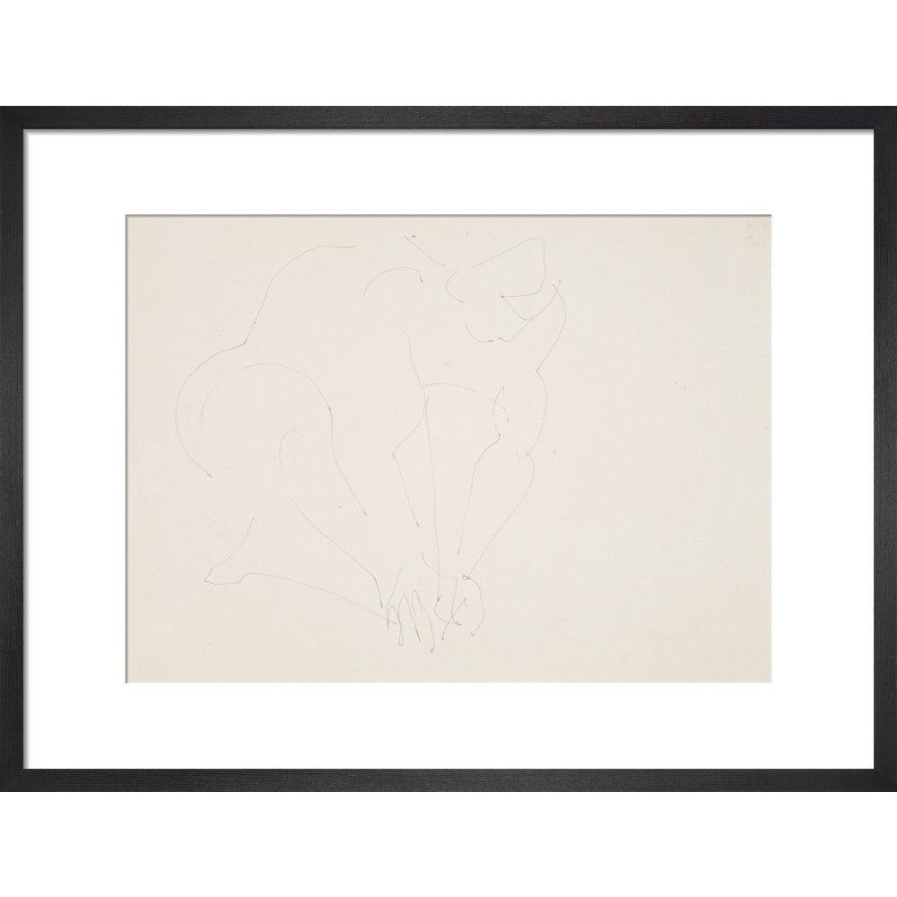 Crouching woman - Art print