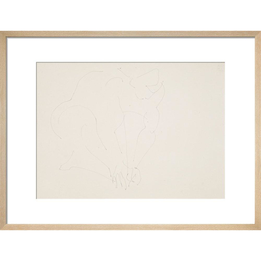 Crouching woman - Art print