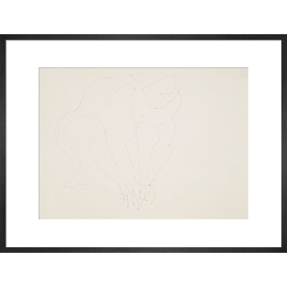 Crouching woman - Art print