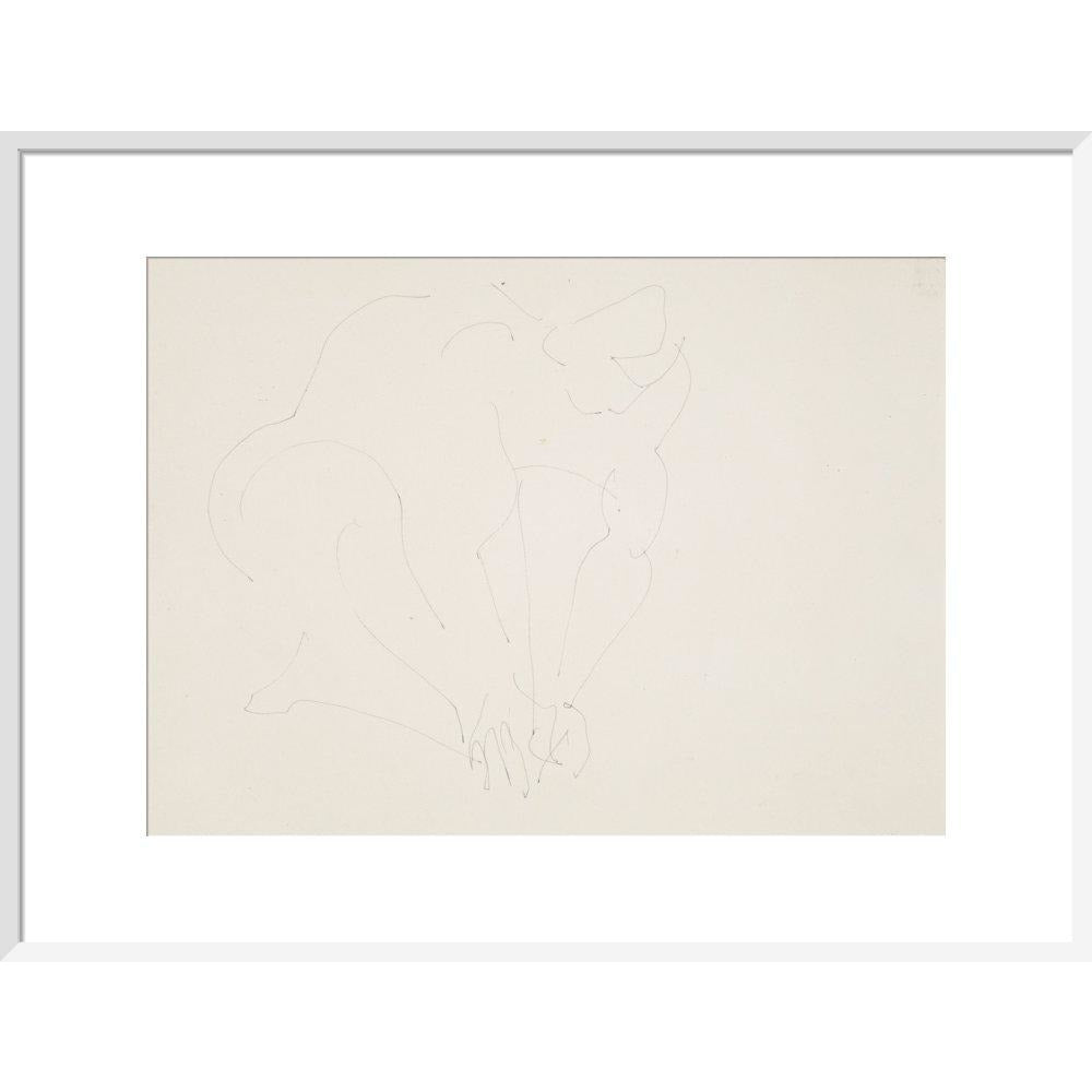 Crouching woman - Art print