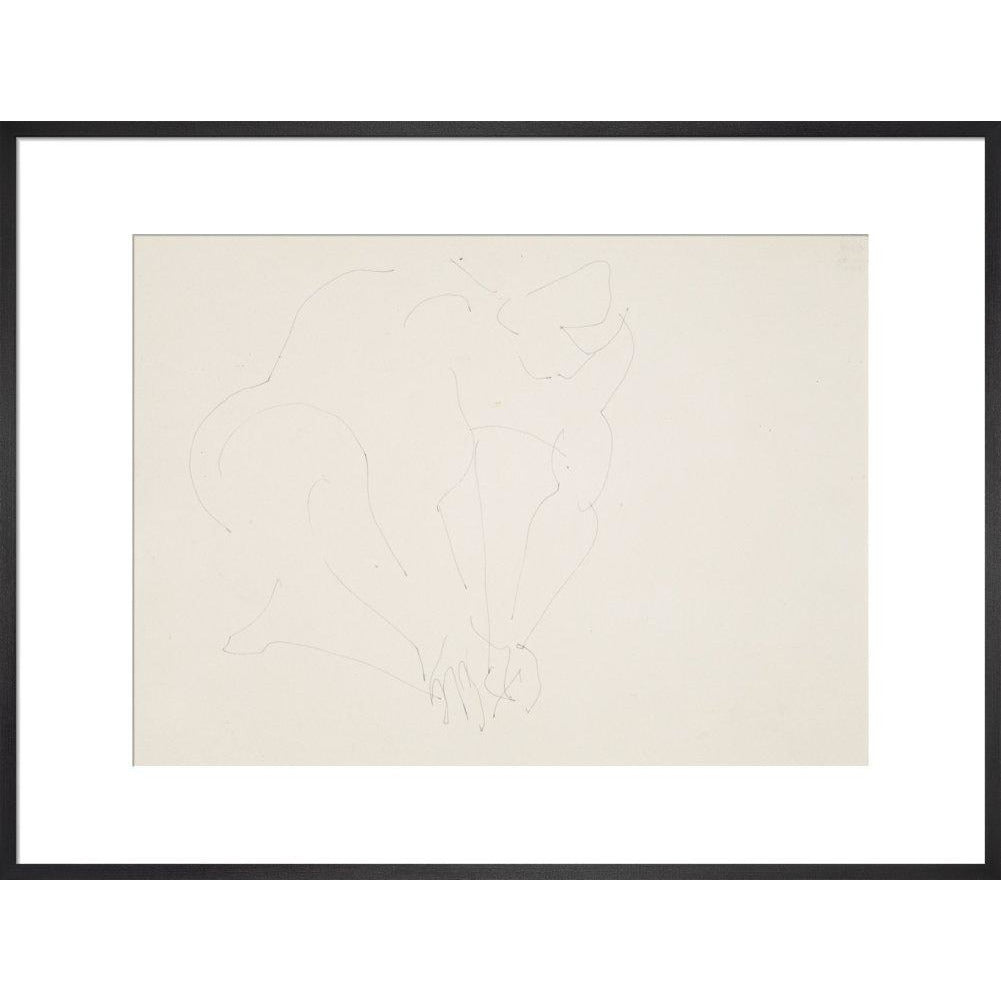 Crouching woman - Art print
