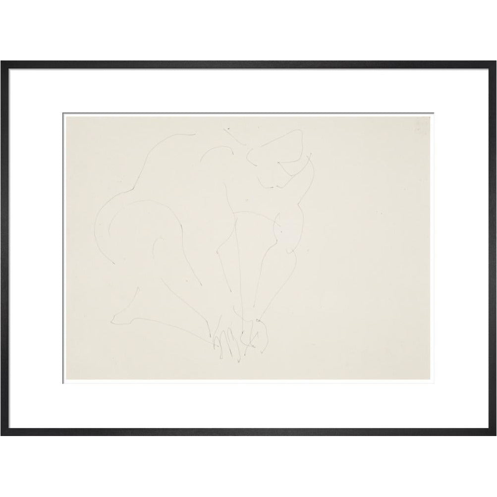Crouching woman - Art print