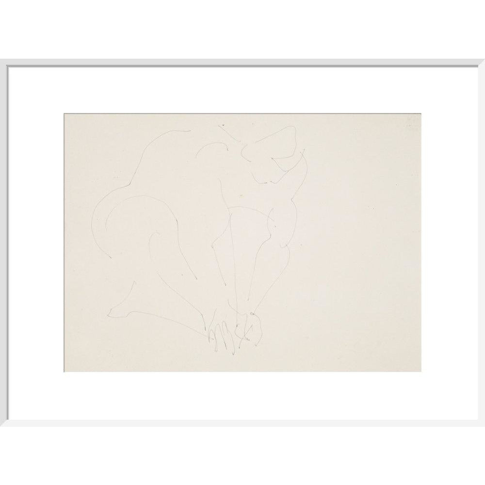 Crouching woman - Art print