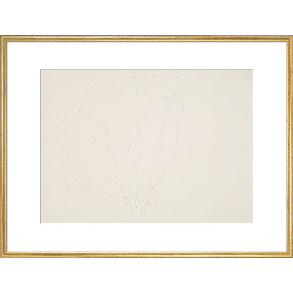 Crouching woman - Art print