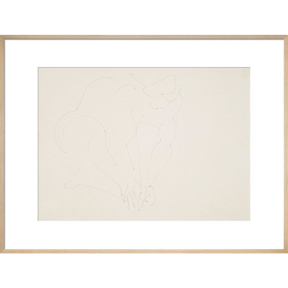 Crouching woman - Art print