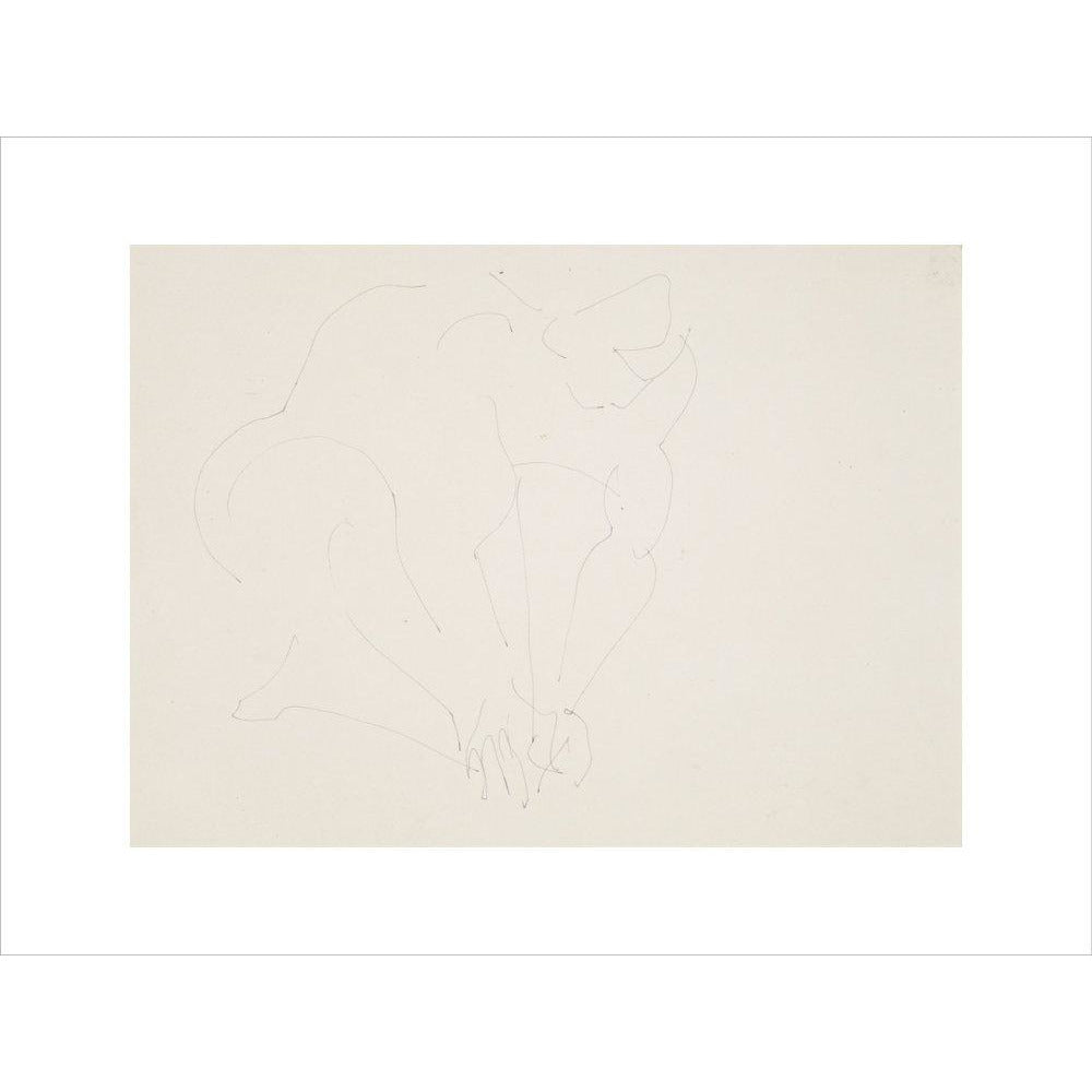 Crouching woman - Art print
