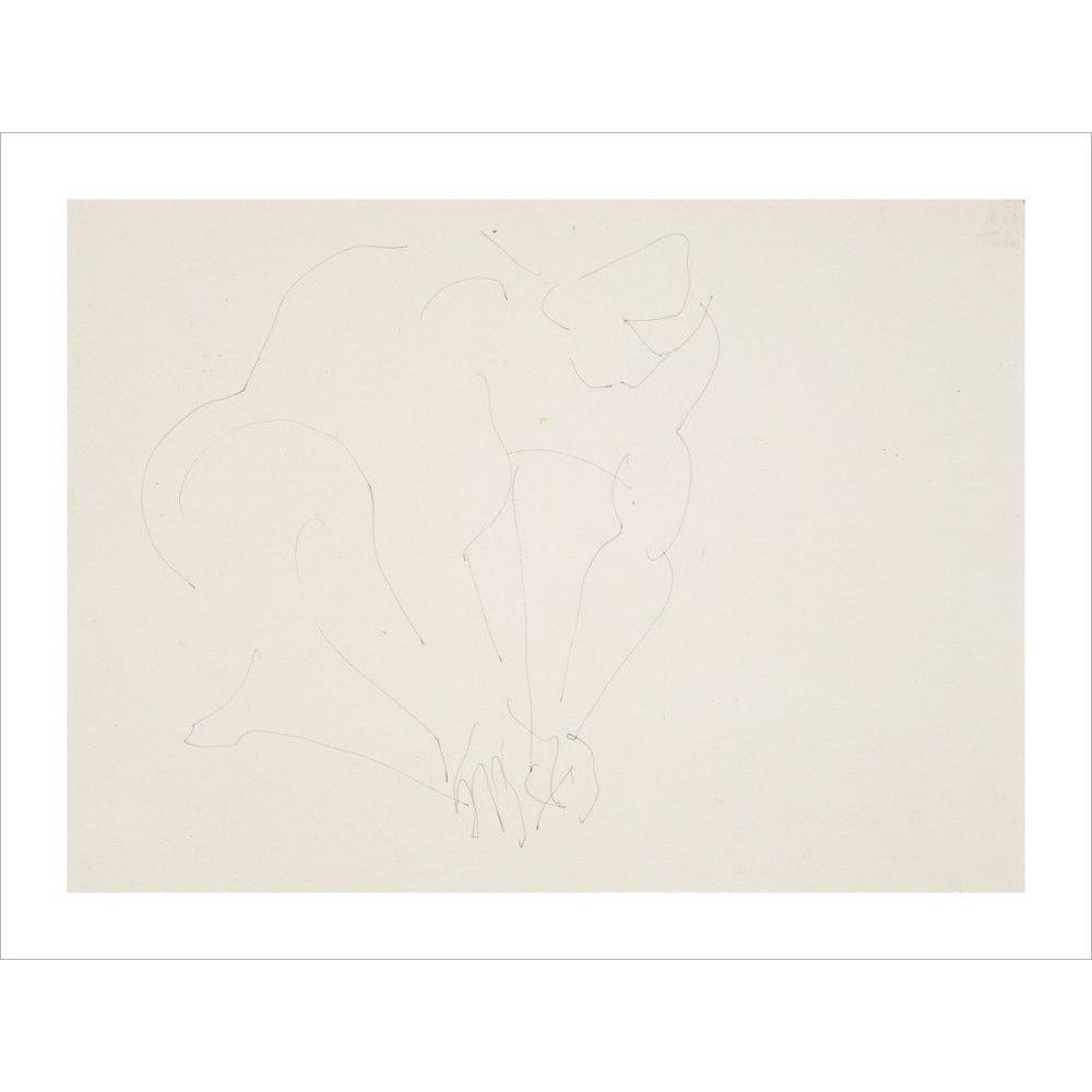 Crouching woman - Art print