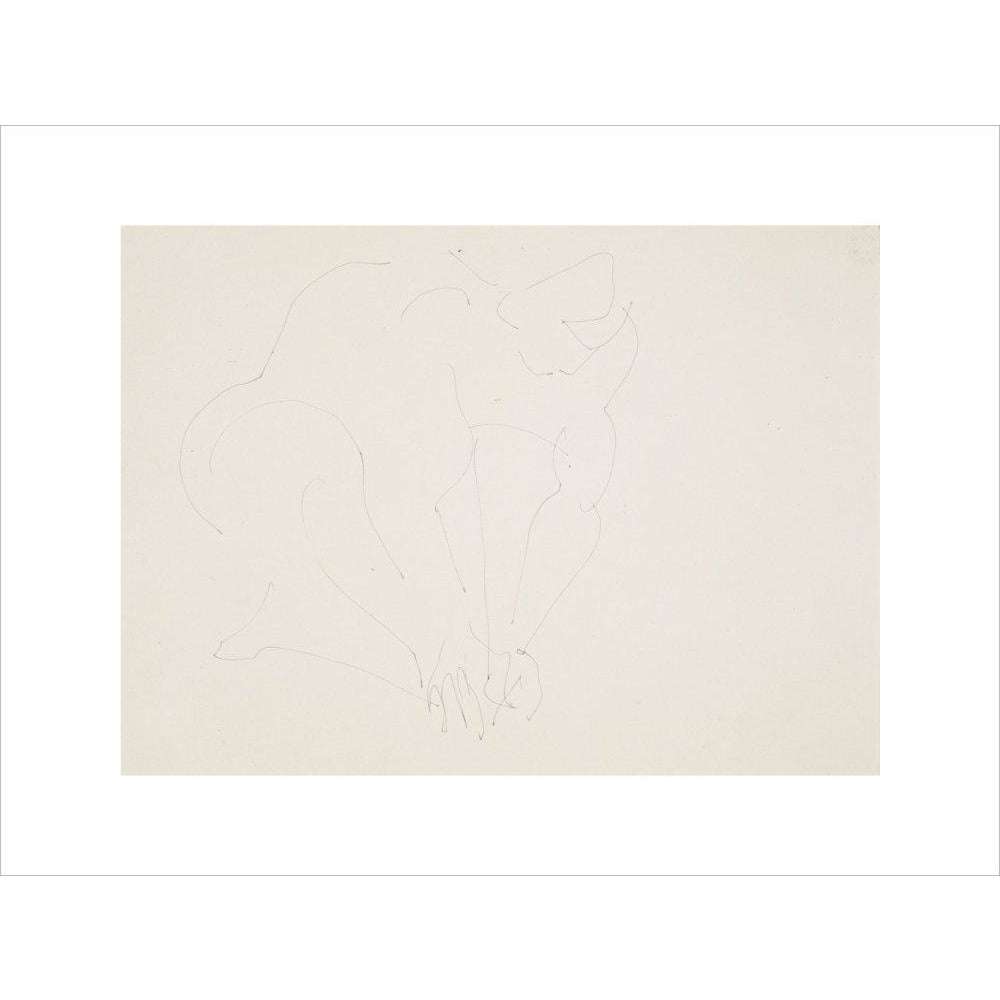 Crouching woman - Art print