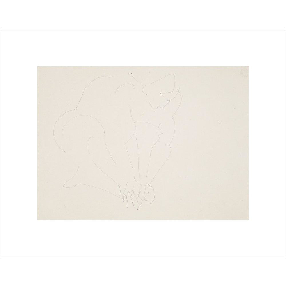 Crouching woman - Art print
