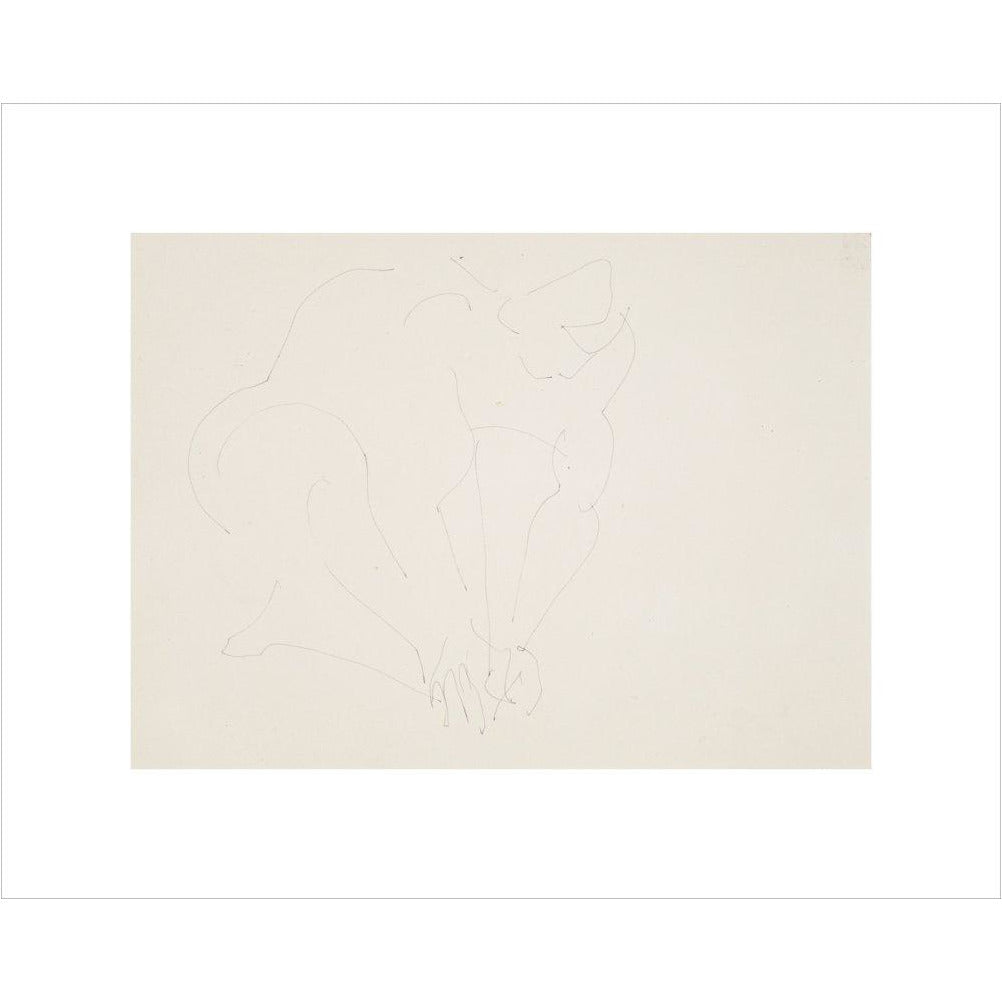 Crouching woman - Art print