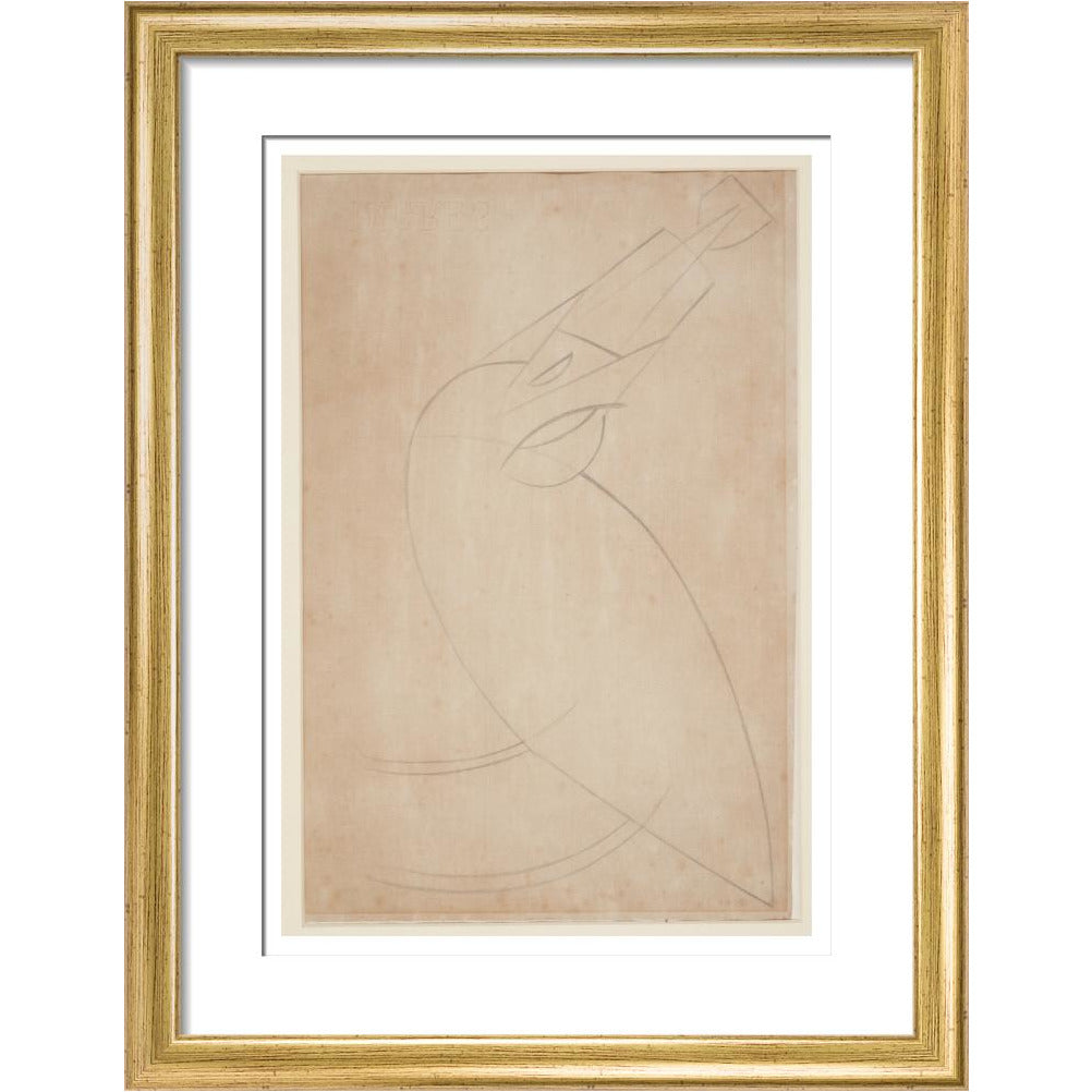 Sketch for 'Bird Swallowing a Fish' - Art print