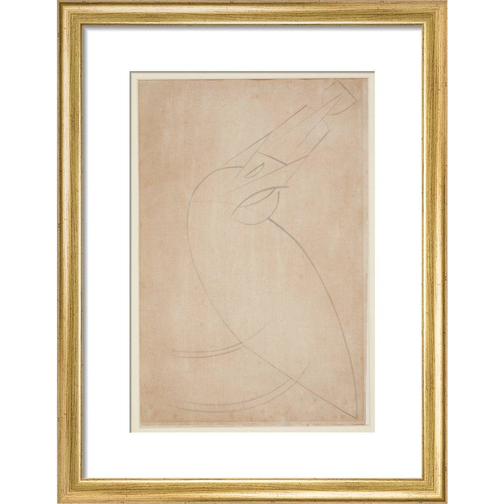 Sketch for 'Bird Swallowing a Fish' - Art print