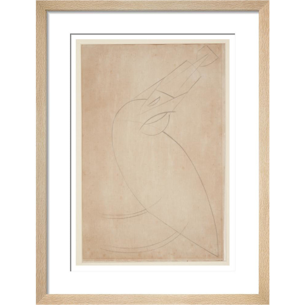 Sketch for 'Bird Swallowing a Fish' - Art print