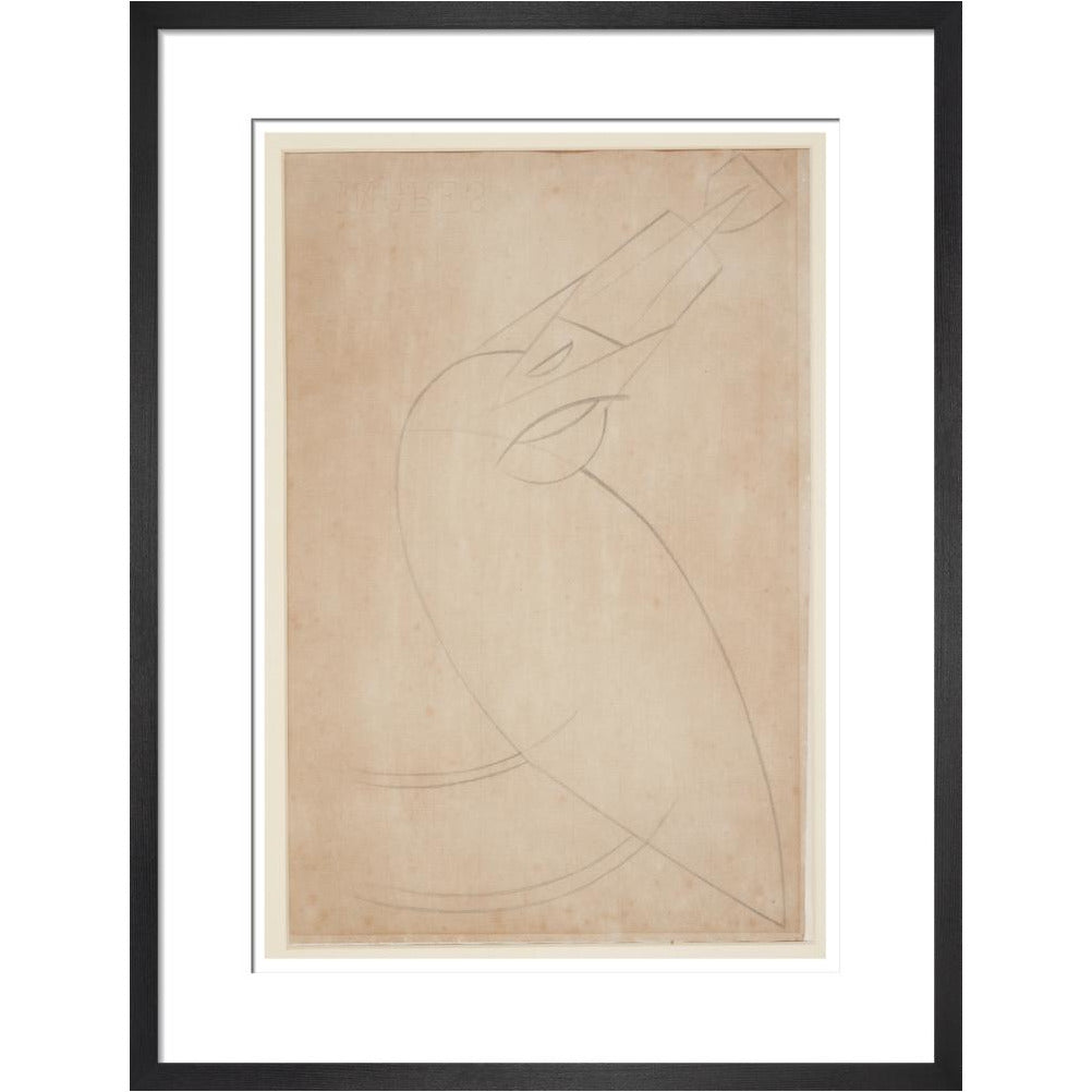 Sketch for 'Bird Swallowing a Fish' - Art print