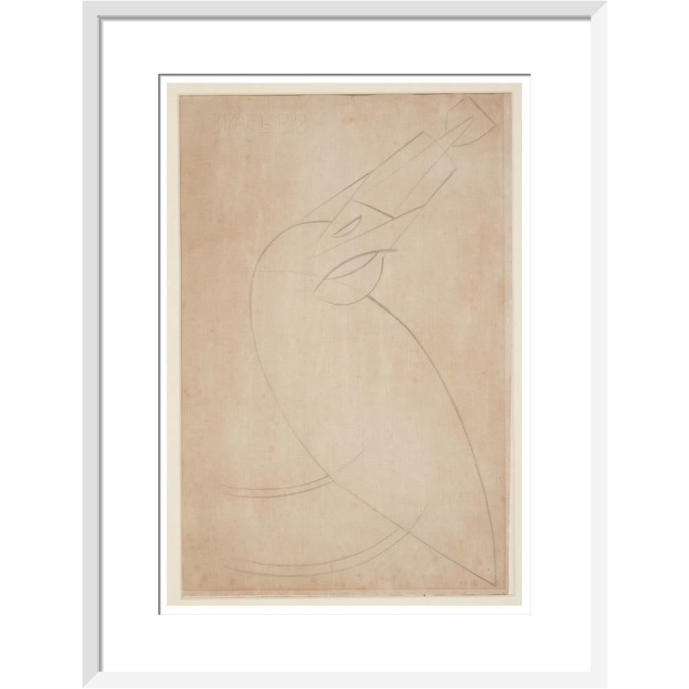 Sketch for 'Bird Swallowing a Fish' - Art print