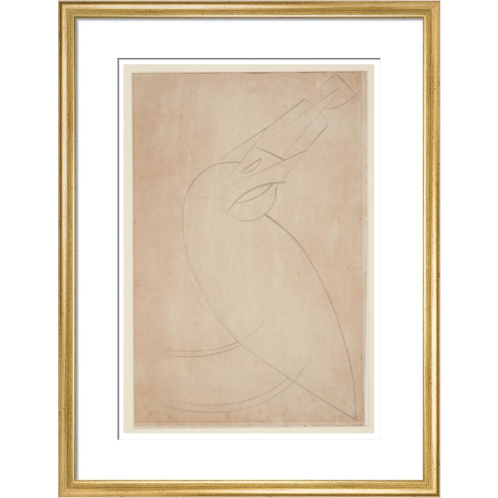 Sketch for 'Bird Swallowing a Fish' - Art print