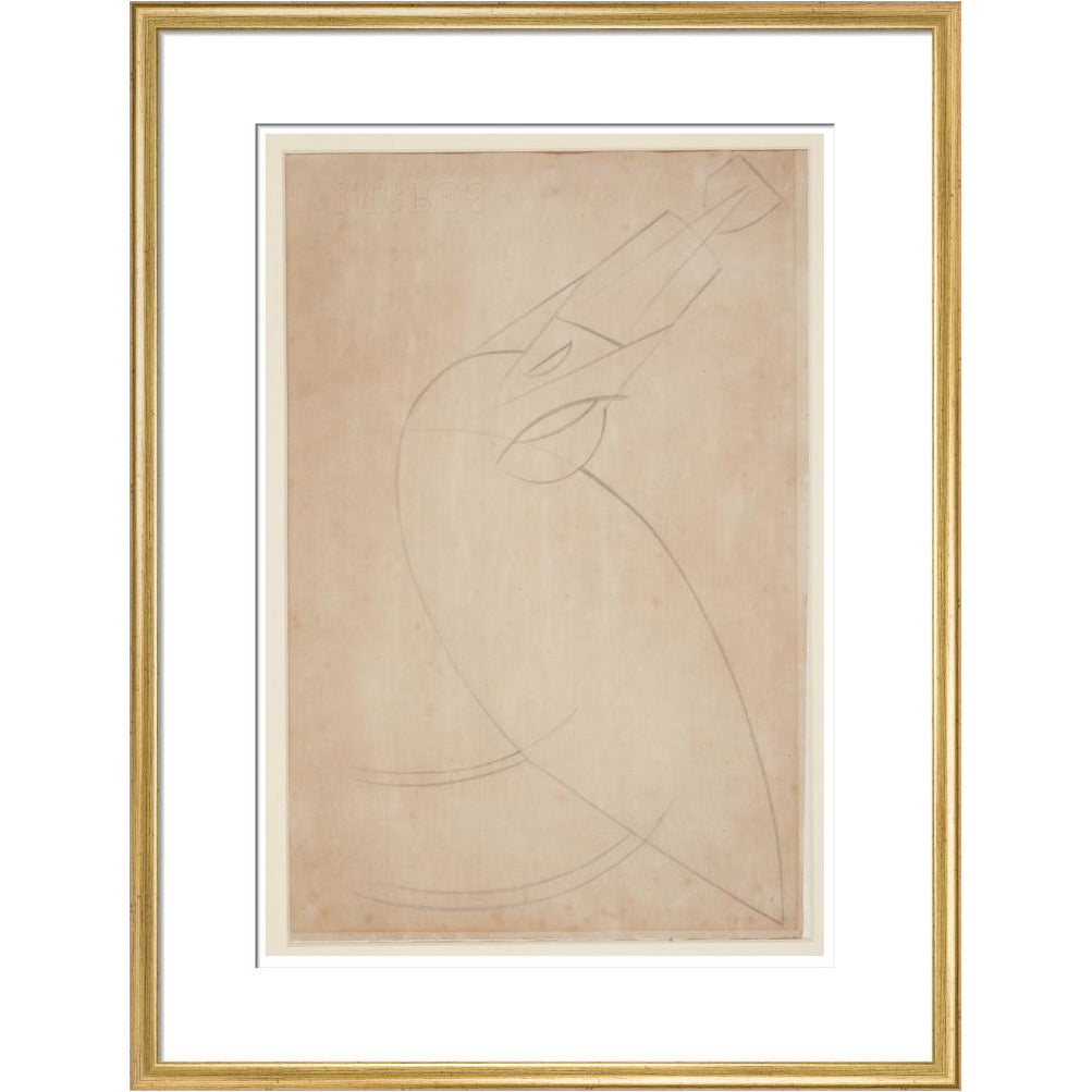 Sketch for 'Bird Swallowing a Fish' - Art print