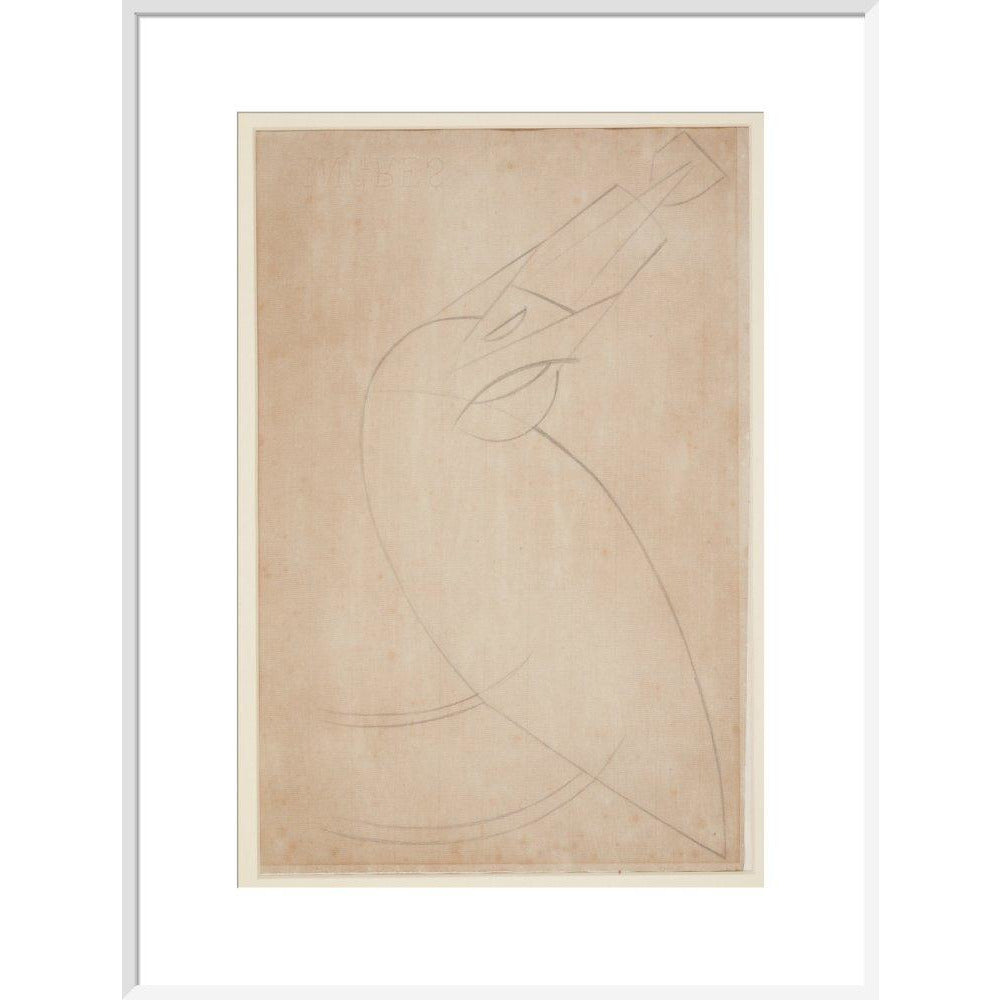 Sketch for 'Bird Swallowing a Fish' - Art print