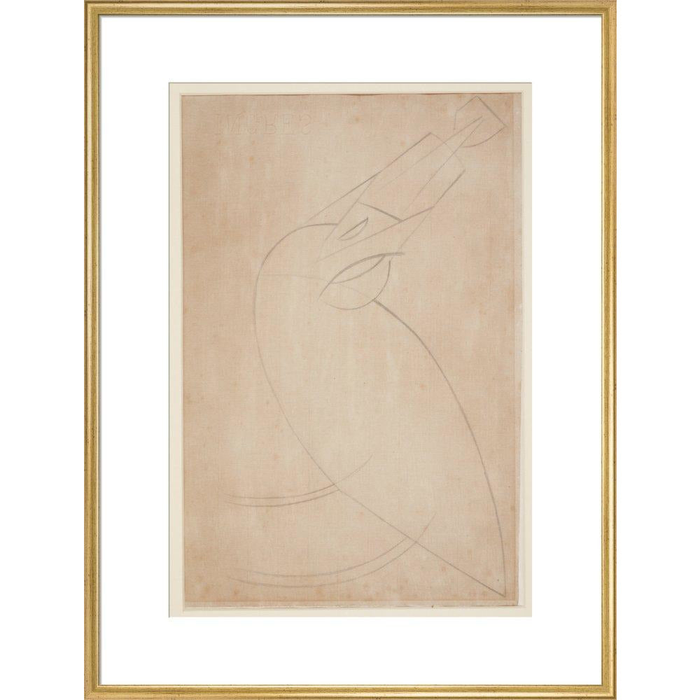 Sketch for 'Bird Swallowing a Fish' - Art print