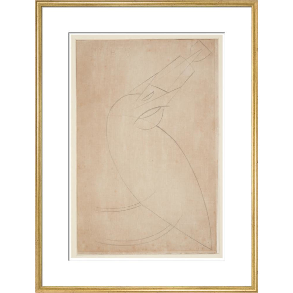 Sketch for 'Bird Swallowing a Fish' - Art print