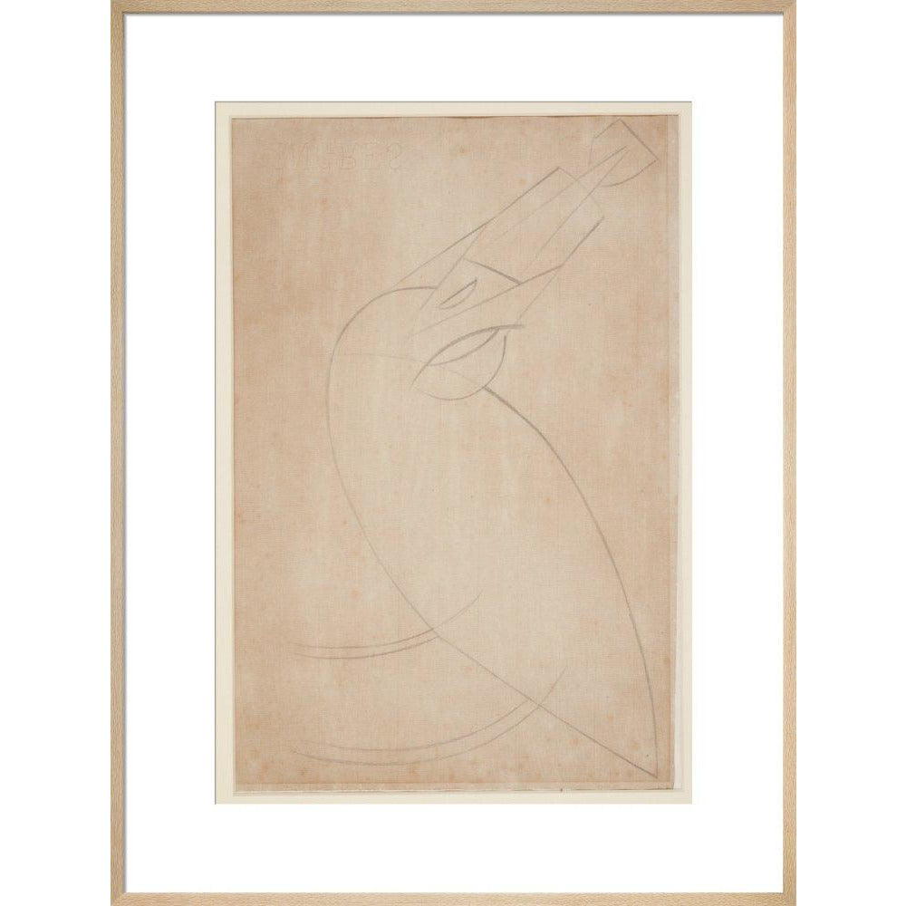 Sketch for 'Bird Swallowing a Fish' - Art print