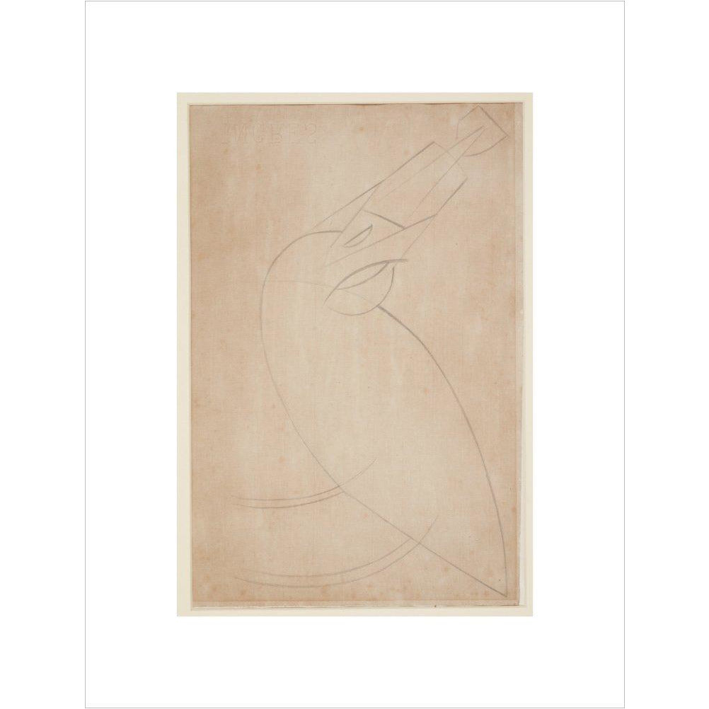 Sketch for 'Bird Swallowing a Fish' - Art print