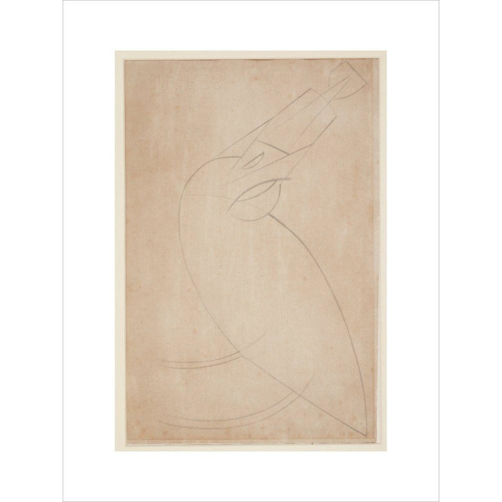 Sketch for 'Bird Swallowing a Fish' - Art print