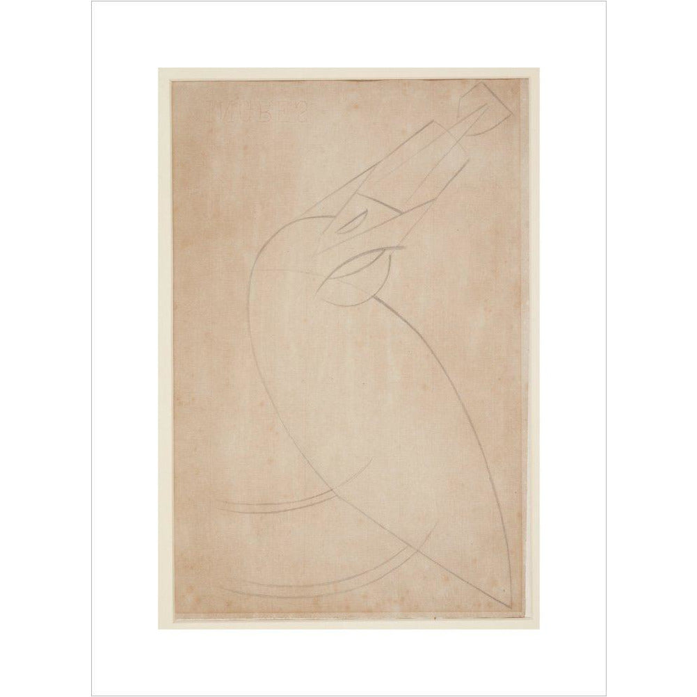 Sketch for 'Bird Swallowing a Fish' - Art print