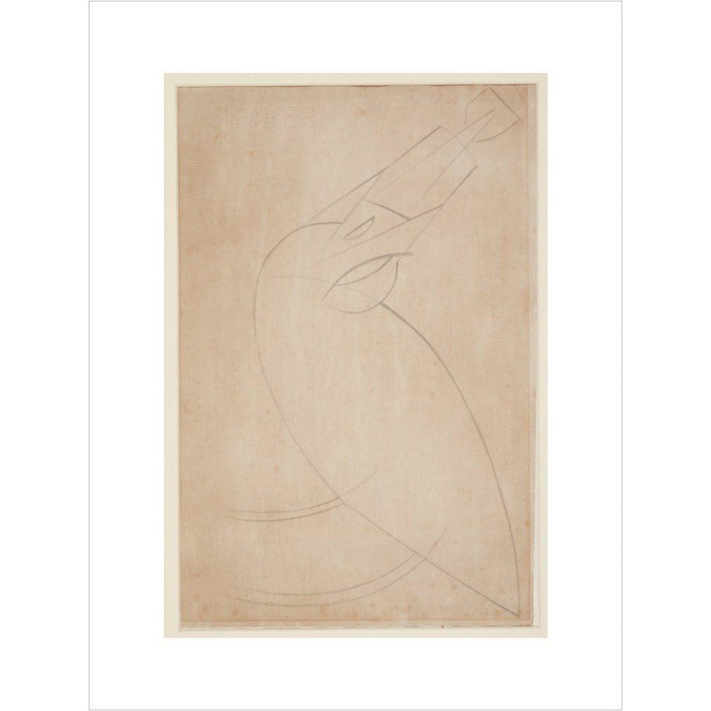 Sketch for 'Bird Swallowing a Fish' - Art print