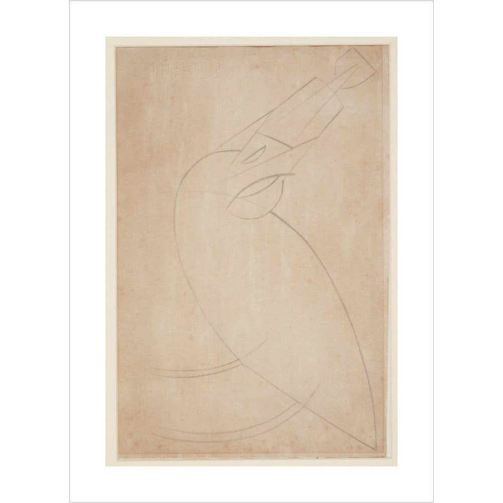 Sketch for 'Bird Swallowing a Fish' - Art print