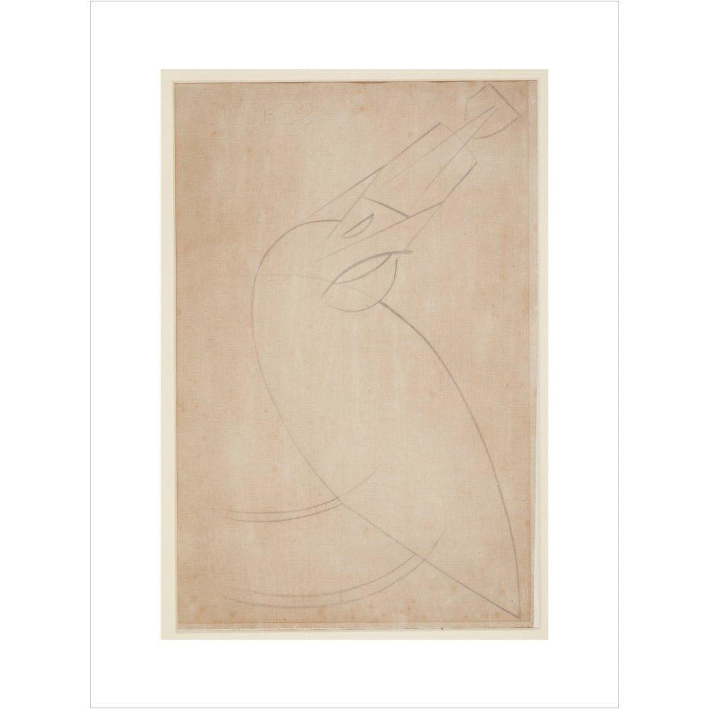 Sketch for 'Bird Swallowing a Fish' - Art print