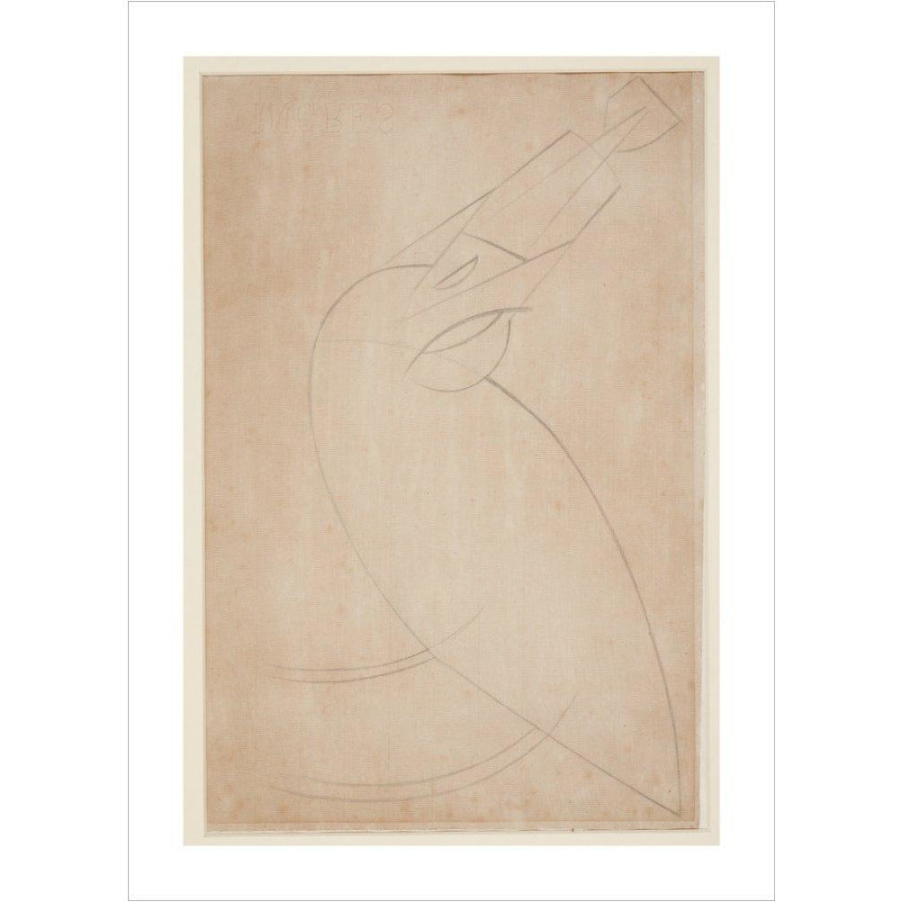Sketch for 'Bird Swallowing a Fish' - Art print