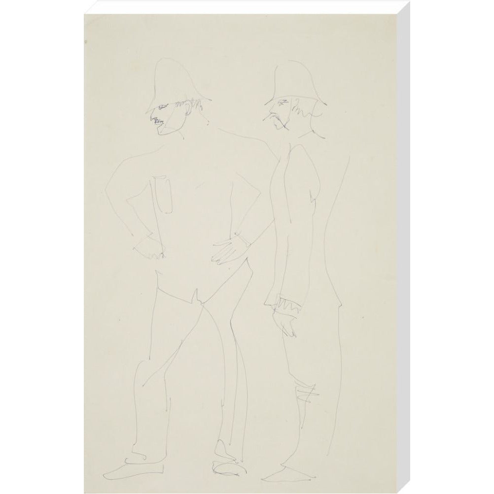 Two policemen - Art print