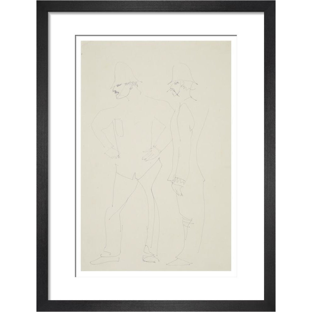 Two policemen - Art print