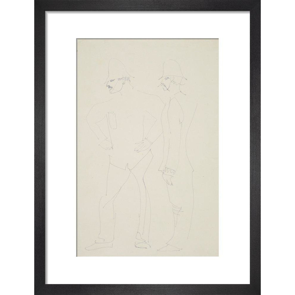 Two policemen - Art print