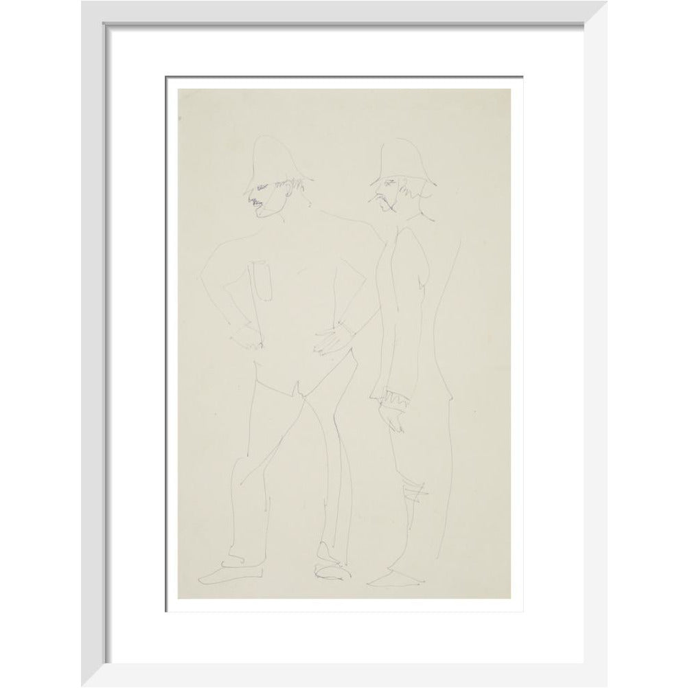 Two policemen - Art print