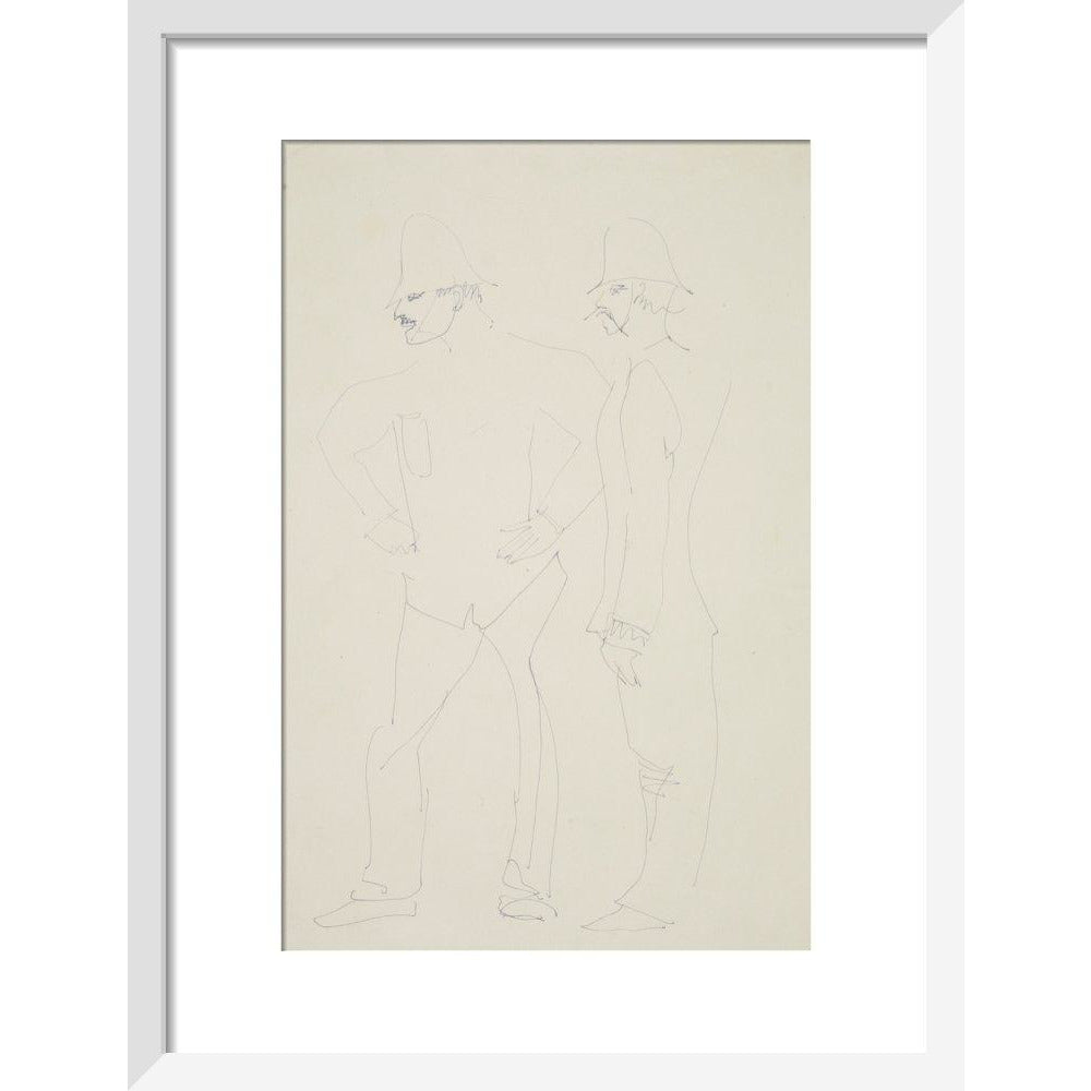 Two policemen - Art print