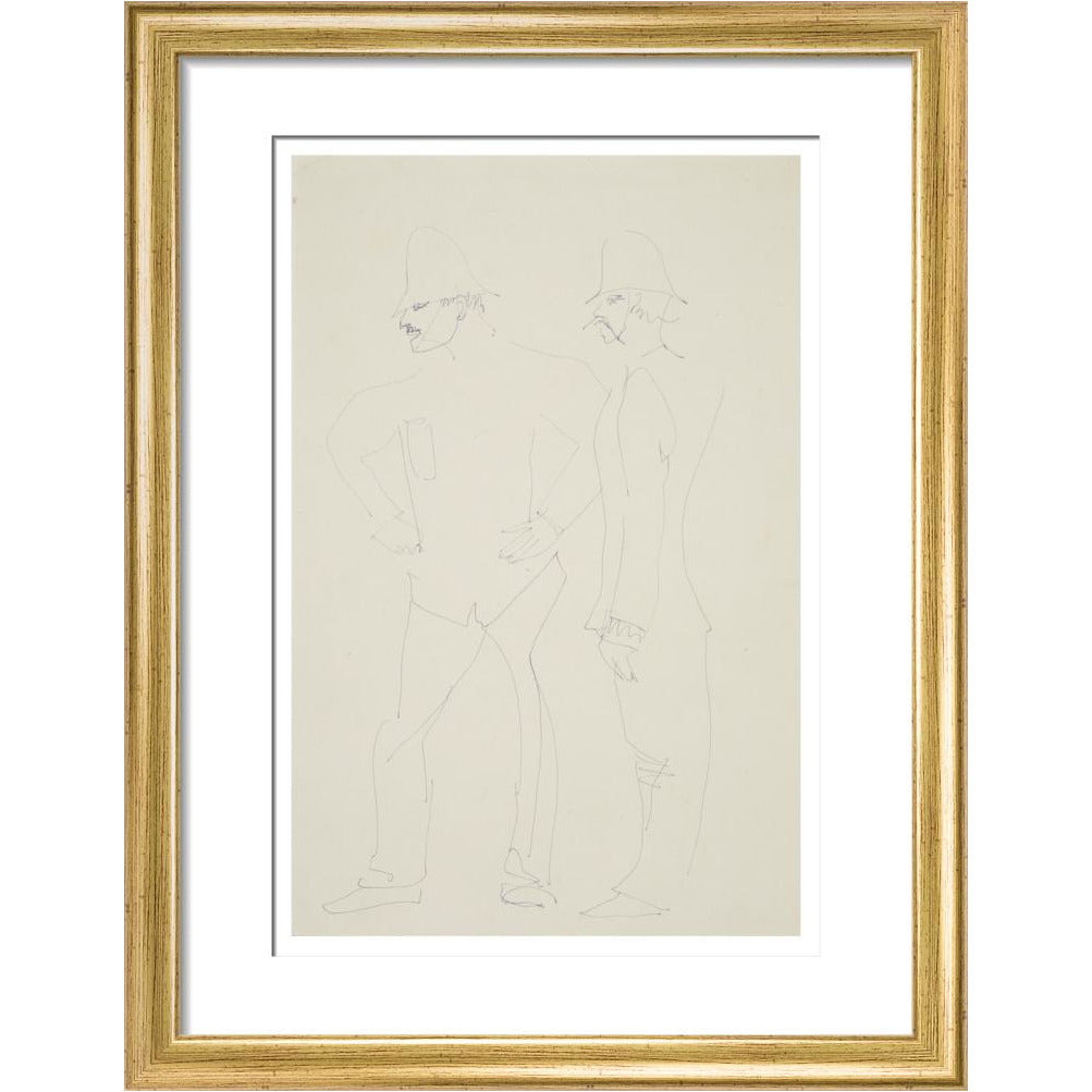 Two policemen - Art print