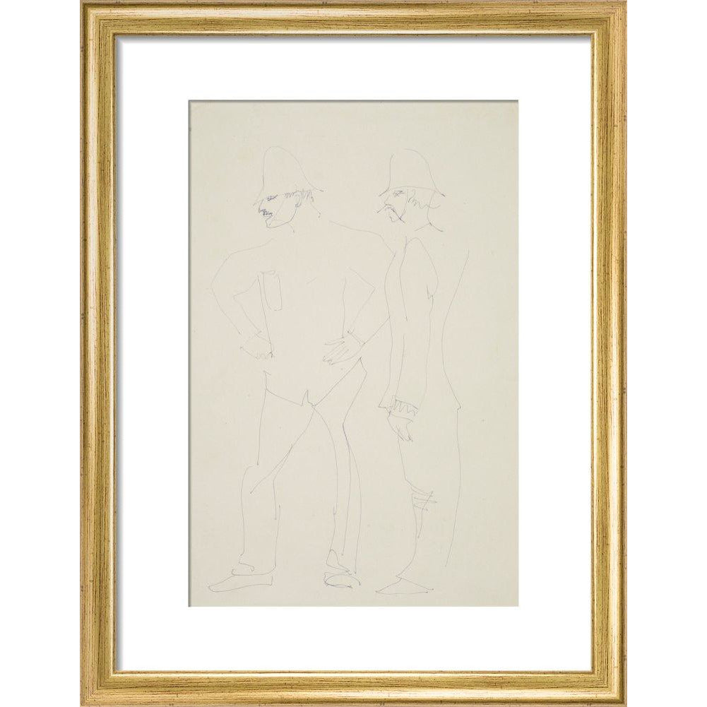 Two policemen - Art print