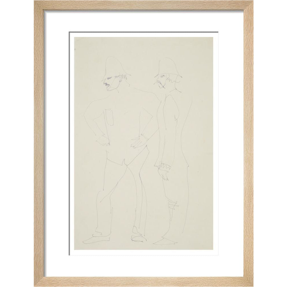 Two policemen - Art print