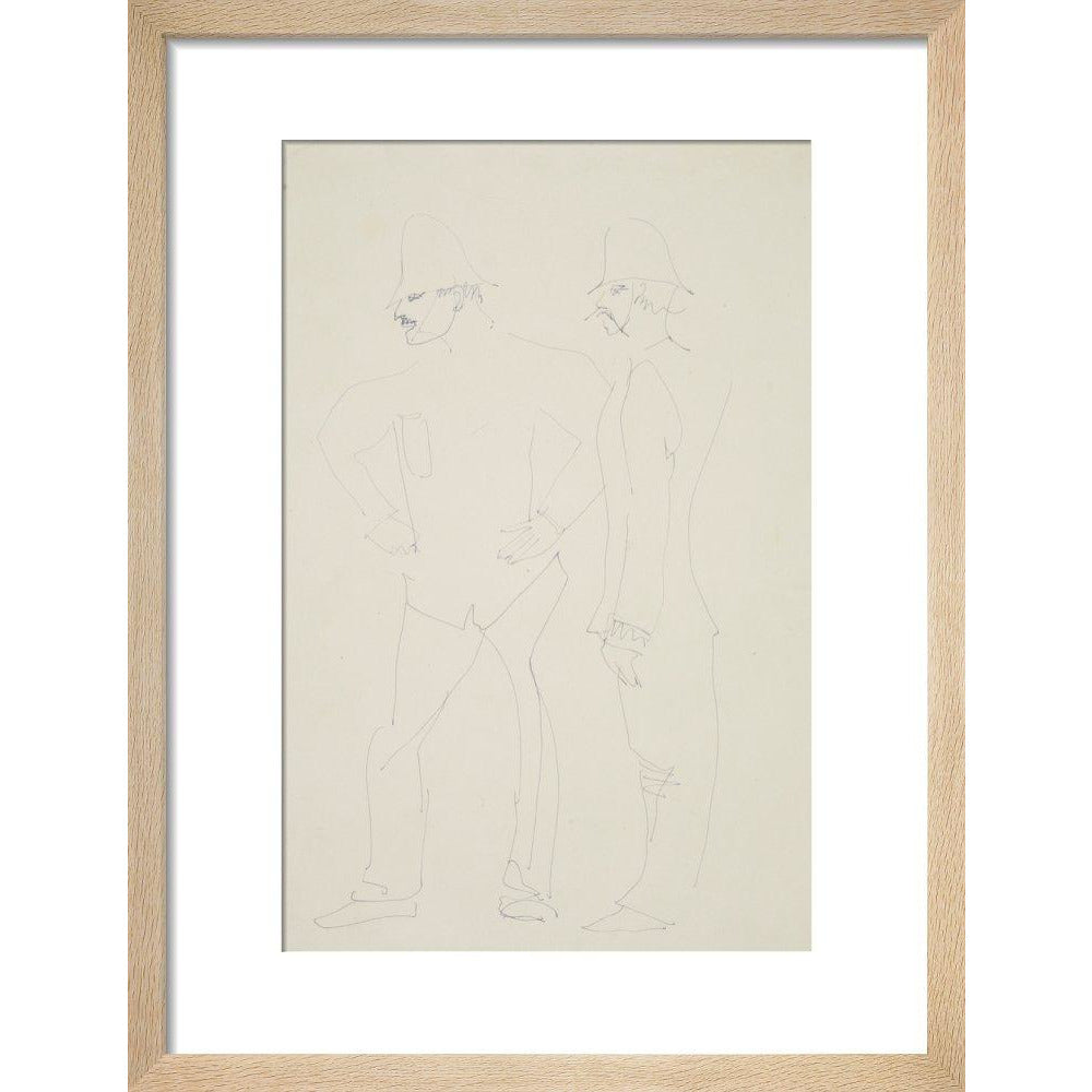 Two policemen - Art print