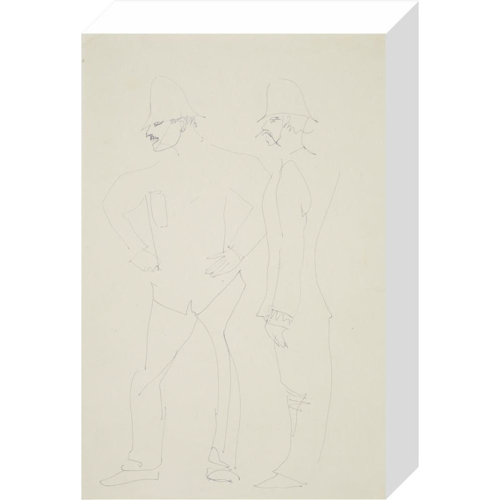 Two policemen - Art print