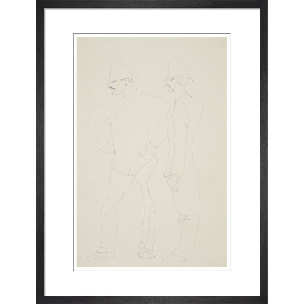 Two policemen - Art print
