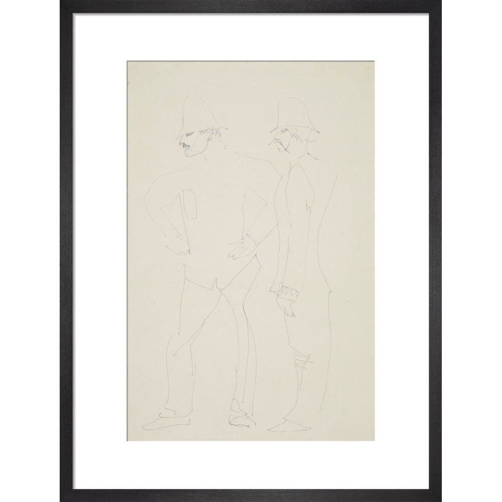 Two policemen - Art print