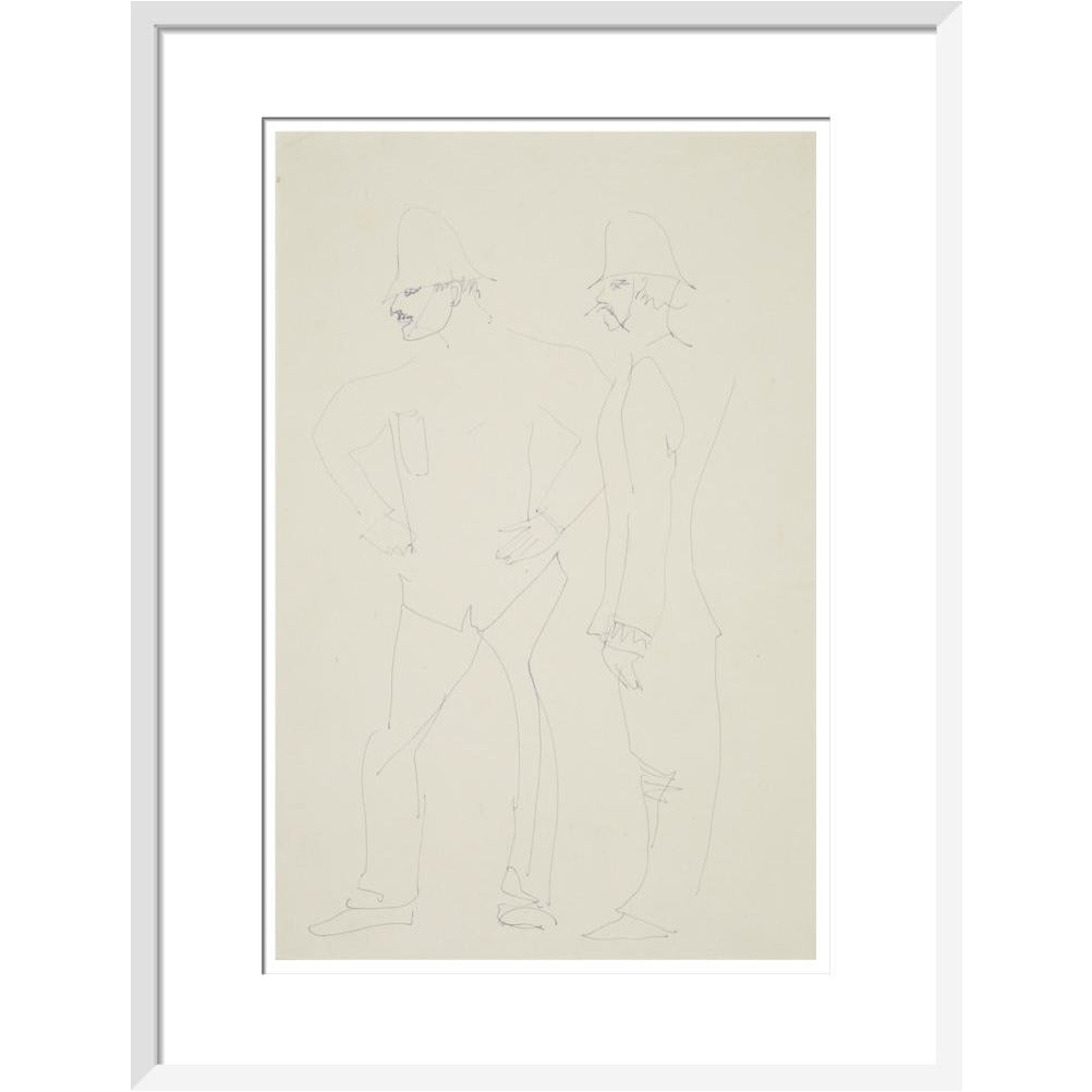 Two policemen - Art print